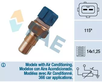 Sensor, coolant temperature FAE 34110)