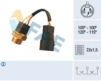Temperatuurschakelaar, radiatorventilator FAE 38220)