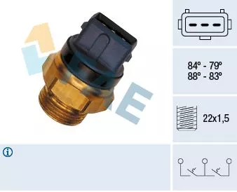 Temperatuurschakelaar, radiatorventilator FAE 37940)