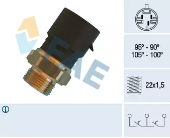 Temperatuurschakelaar, radiatorventilator FAE 38310)