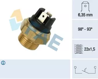 Temperature Switch, radiator fan FAE 37400)