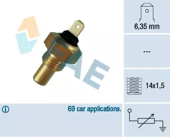 Sensor, koelvloeistoftemperatuur FAE 31460)