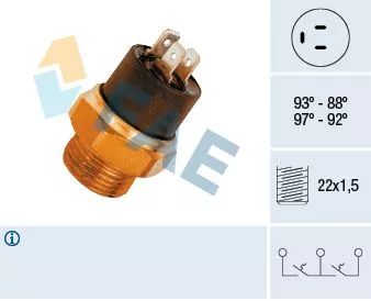 Temperatuurschakelaar, radiatorventilator FAE 37850)