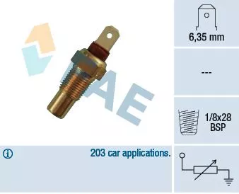 Sensor, coolant temperature FAE 31570)