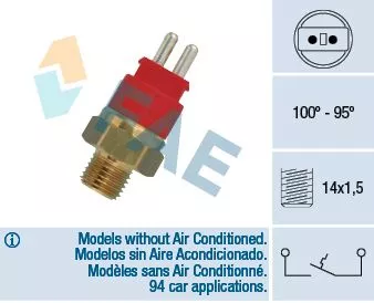 Temperatuurschakelaar, radiatorventilator FAE 36250)