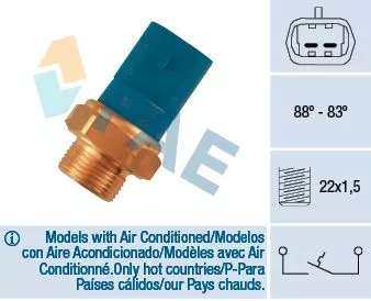 Temperature Switch, radiator fan FAE 36260)
