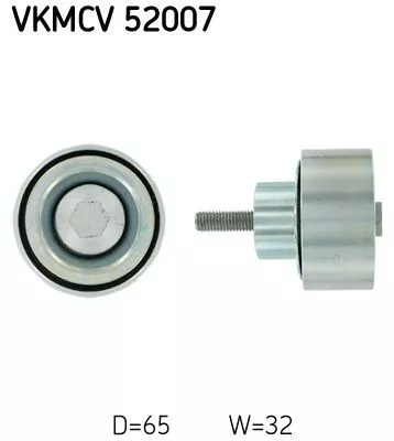 Ombuigings-/geleidingspoelie, V-geribbelde riem SKF VKMCV 52007)