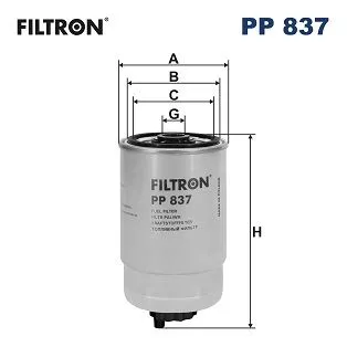 Fuel Filter FILTRON PP 837)