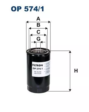 Filter, operating hydraulics FILTRON OP 574/1)