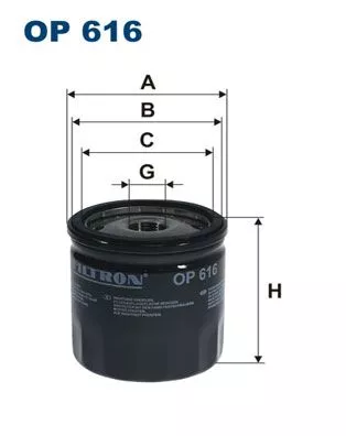 Oil Filter FILTRON OP 616)