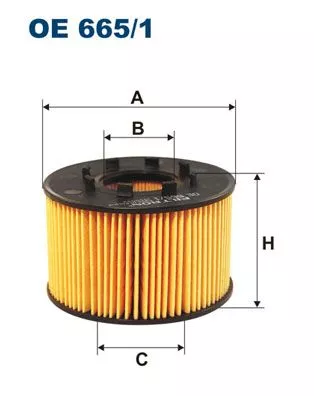 Oliefilter FILTRON OE 665/1)