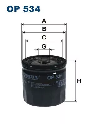 Oil Filter FILTRON OP 534)