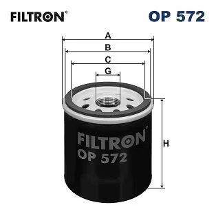Oil Filter FILTRON OP 572)