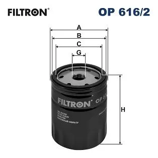 Oil Filter FILTRON OP 616/2)