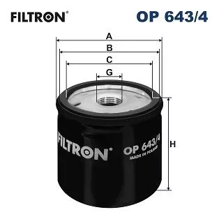 Oil Filter FILTRON OP 643/4)