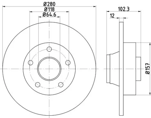 Remschijf TEXTAR 92131600)