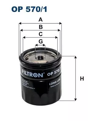 Oil Filter FILTRON OP 570/1)