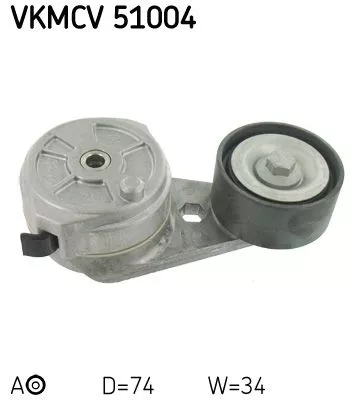 Riemspanner, V-geribbelde riem SKF VKMCV 51004)