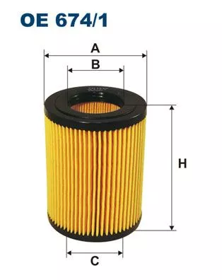 Oliefilter FILTRON OE 674/1)