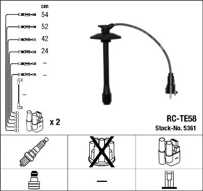 Ontstekingskabelset NGK 5361)