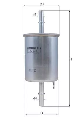 Fuel Filter KNECHT KL 573)