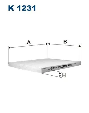 Filter, cabinelucht FILTRON K 1231)