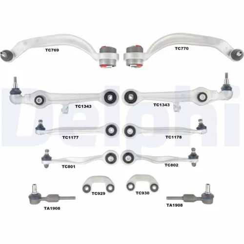 Repair Kit, control arm DELPHI TC1900KIT)