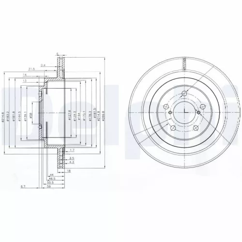 Remschijf DELPHI BG3931)