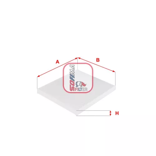 Filter, cabinelucht SOFIMA S 3088 C)