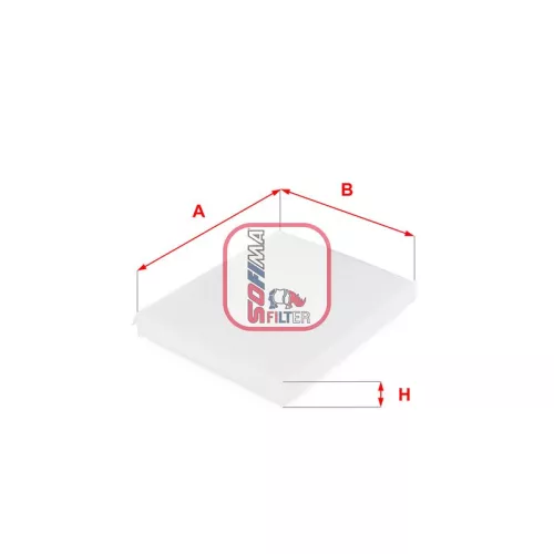 Filter, cabinelucht SOFIMA S 3043 C)