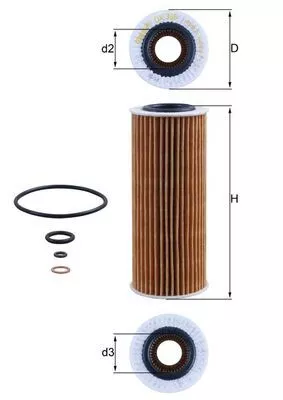 Oliefilter KNECHT OX 368D1)