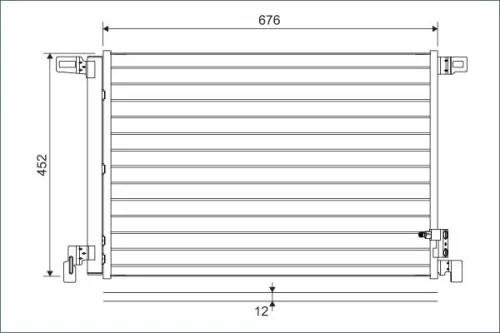 Condensor, airconditioning VALEO 822609)