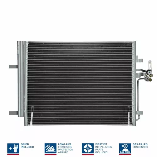 Condenser, air conditioning NISSENS 940043)