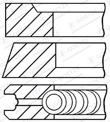 Zuigerveerenset GOETZE ENGINE 08-421000-00)