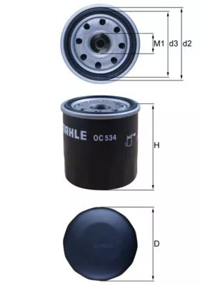Oil Filter KNECHT OC 534)
