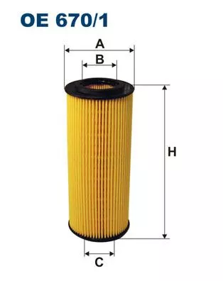 Oliefilter FILTRON OE 670/1)