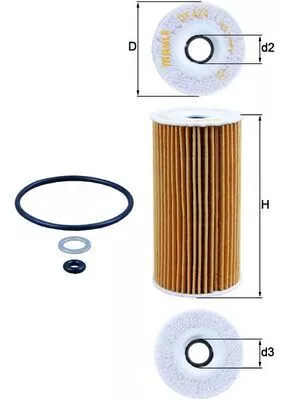Oliefilter KNECHT OX 424D)