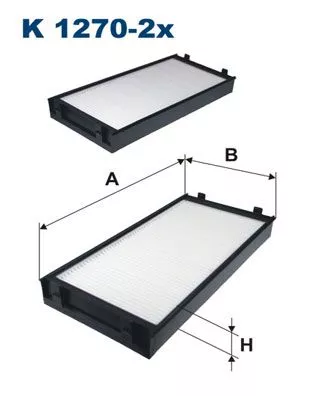 Filter, cabin air FILTRON K 1270-2x)
