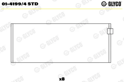 Drijfstanglager GLYCO 01-4199/4 STD)