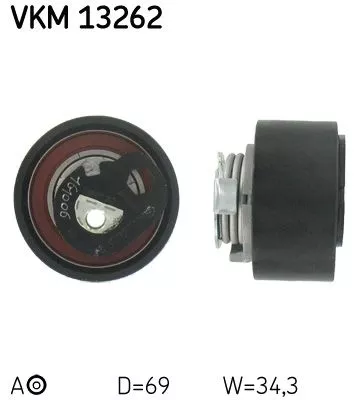 Tensioner Pulley, timing belt SKF VKM 13262)