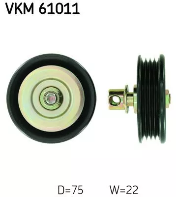 Ombuigings-/geleidingspoelie, V-geribbelde riem SKF VKM 61011)