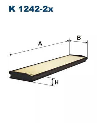 Filter, cabinelucht FILTRON K 1242-2x)