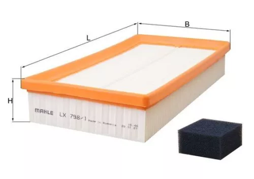 Luchtfilter KNECHT LX 798/1)