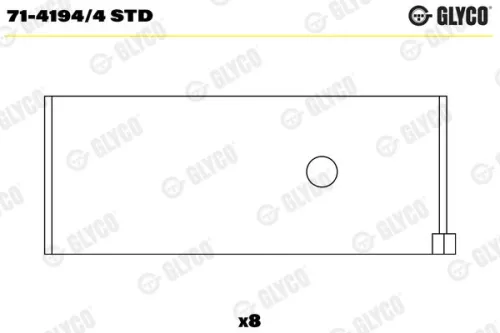 Drijfstanglager GLYCO 71-4194/4 STD)