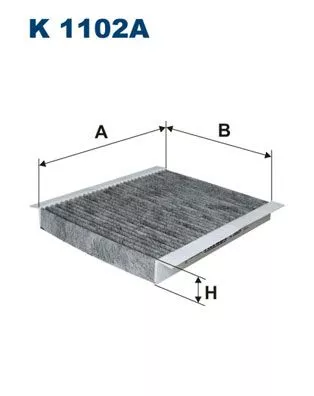 Filter, cabinelucht FILTRON K 1102A)