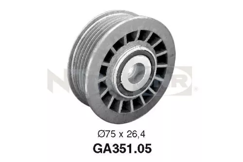 Ombuigings-/geleidingspoelie, V-geribbelde riem SNR GA351.05)