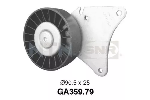 Ombuigings-/geleidingspoelie, V-geribbelde riem SNR GA359.79)