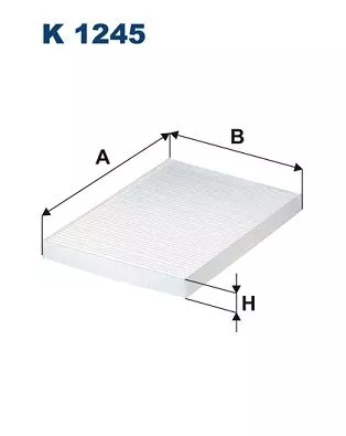 Filter, cabin air FILTRON K 1245)