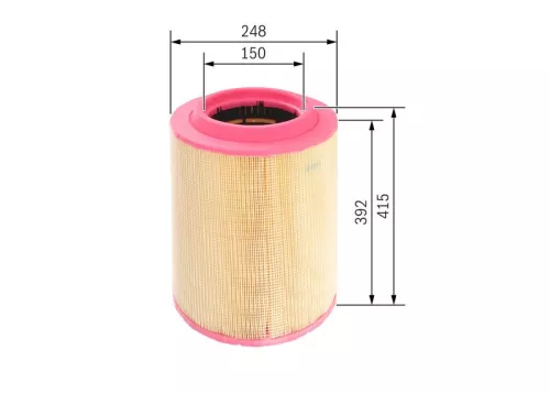 Luchtfilter BOSCH F 026 400 075)