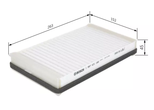 Filter, cabin air BOSCH 1 987 431 169)